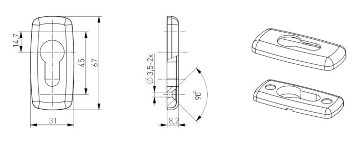 Rosace pour porte battante – Image 4