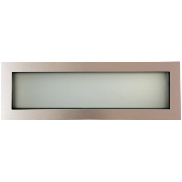 Hublot rectangulaire Alunox vitrage dépoli