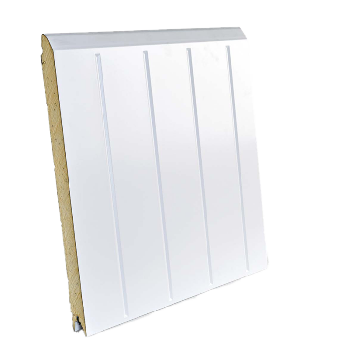 Panneau Rainure Verticale Lisse Blanc