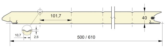 Panneau Rainuré WoodGrain Blanc – Image 2