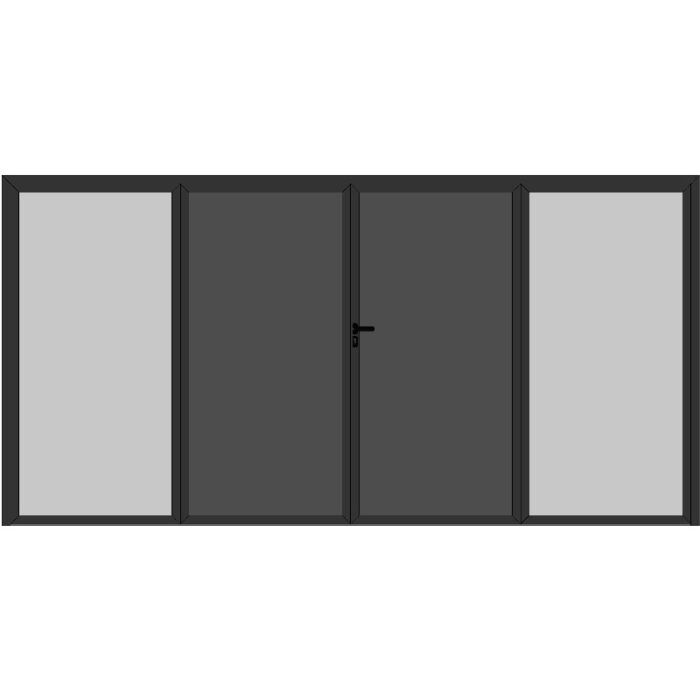 Porte Alu vitrée 4 Vantaux 4.10