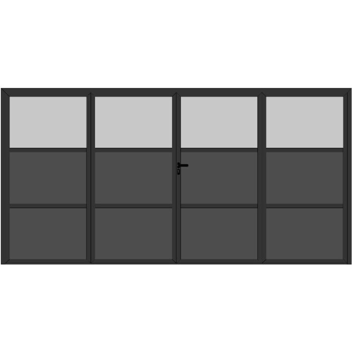 Porte Alu vitrée 4 Vantaux 4.3