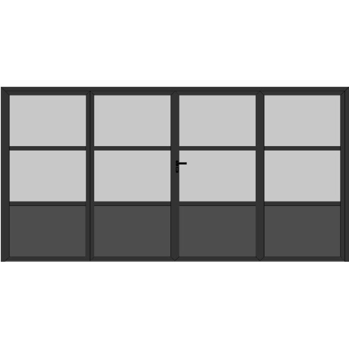 Porte Alu vitrée 4 Vantaux 4.4