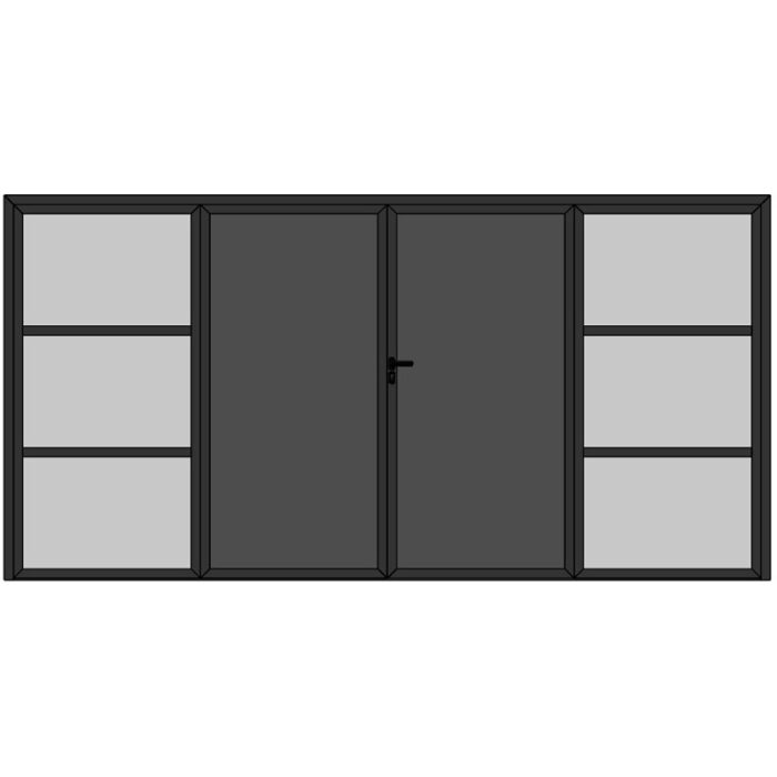 Porte Alu vitrée 4 Vantaux 4.8
