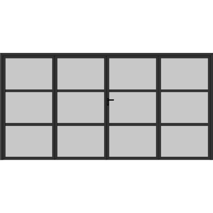 Porte Alu vitrée 4 Vantaux 4.9